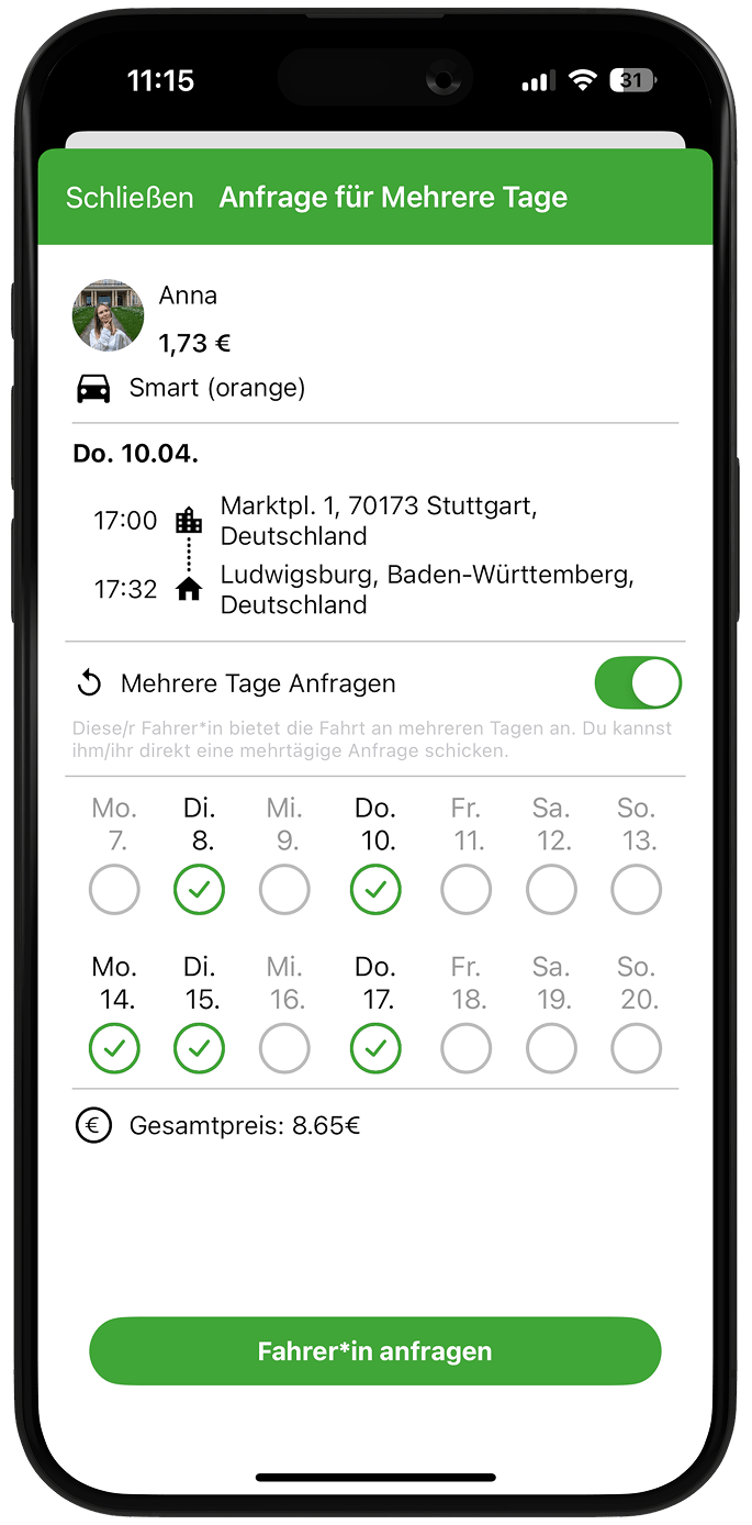 Request Serveral Days